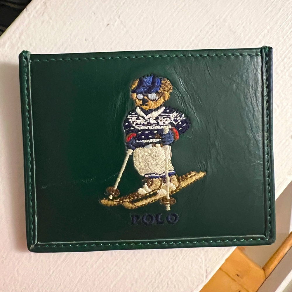 Polo Ralph Lauren Ski Bear Card Case Wallet